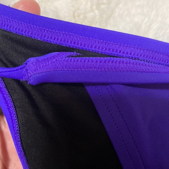 NWOT Victoria’s Secret Neon Purple Stringy Tiny Tie Bikini Bottoms MEDIUM - Picture 3 of 9